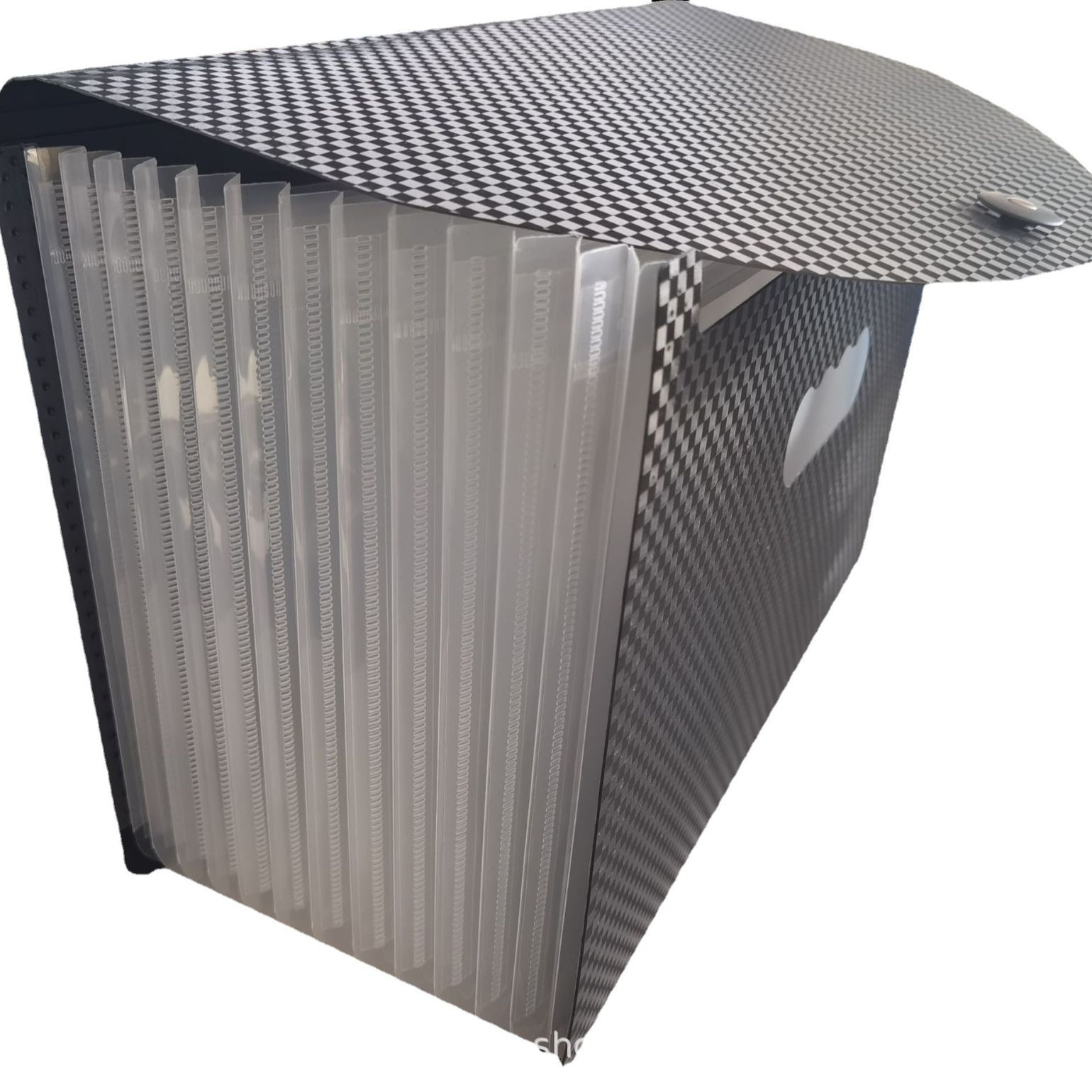 Factory supply A4 checkered organ bag folder large capacity student storage bag paper bag organ bag