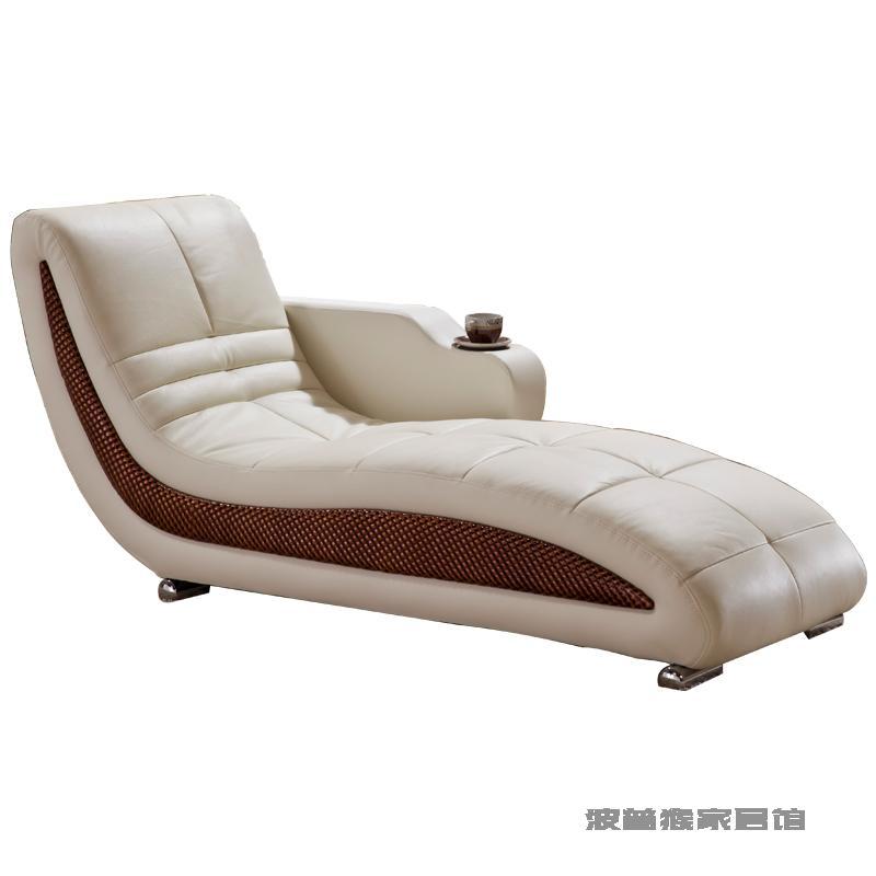 Imperial Concubine Recliner Balcony Small Sofa Bedroom Lazy Leather Beauty Collapse Living Room Single Simple Leisure Chair