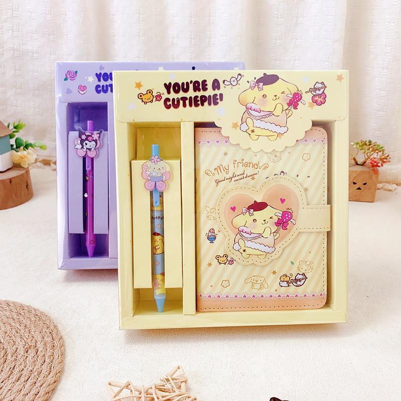 Hand Account Book Set Hand Account Gift Box Cute Primary School Student Gift Notebook Children's Creative Stationery Set Gift Bag