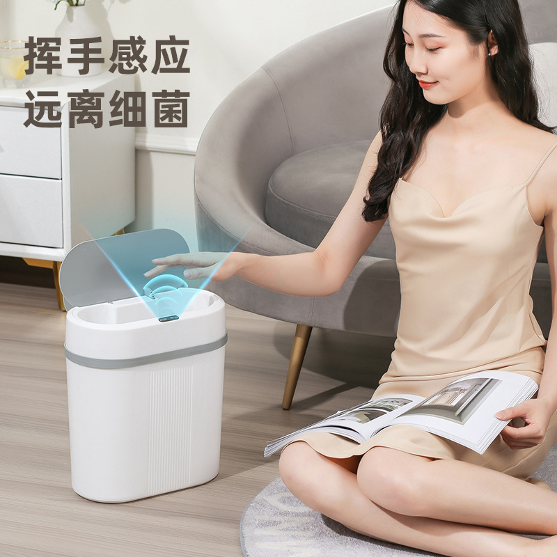 Gap trash can household bathroom with lid narrow gap living room kitchen rectangular large capacity trash can Wholesale