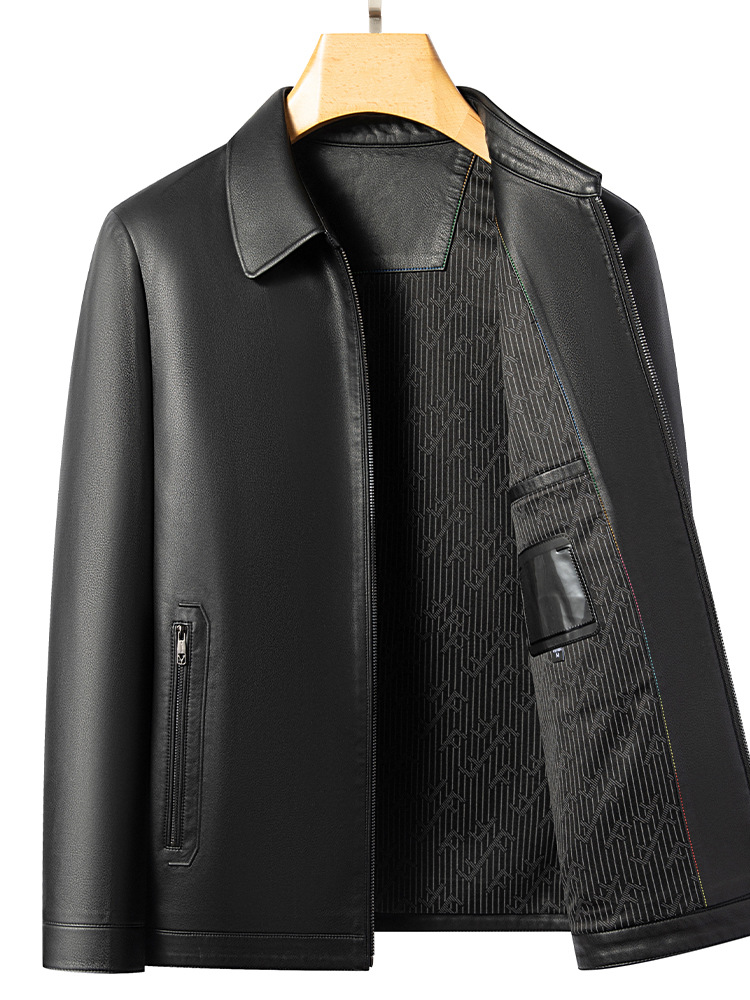 Enobani | Autumn and Winter Hot-Selling Men's Lapel Eco-Leather Jacket. | Thickness Optional 2585