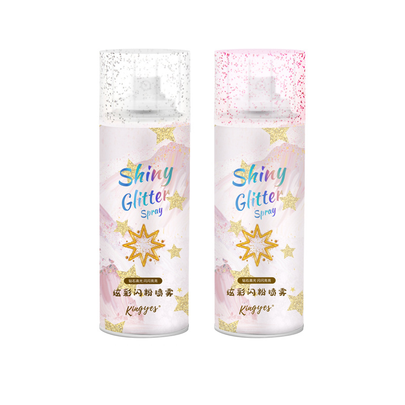 Cross-border Jianye Colorful Glitter Spray Body High Glitter Bride Makeup Clavicle Glitter Spray Brightening Spray
