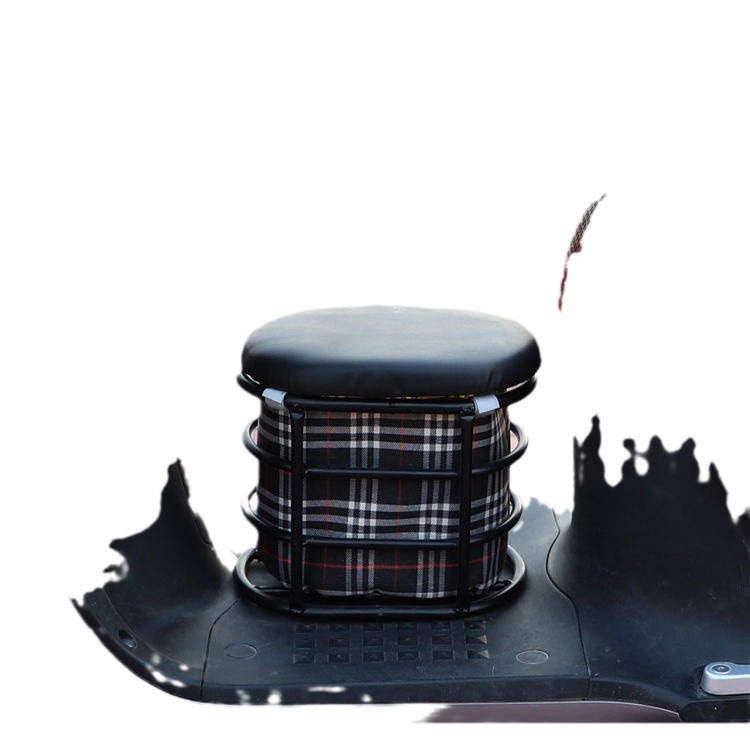 Electric car child seat front seat storage basket folding child motorcycle battery car baby seat front hcds