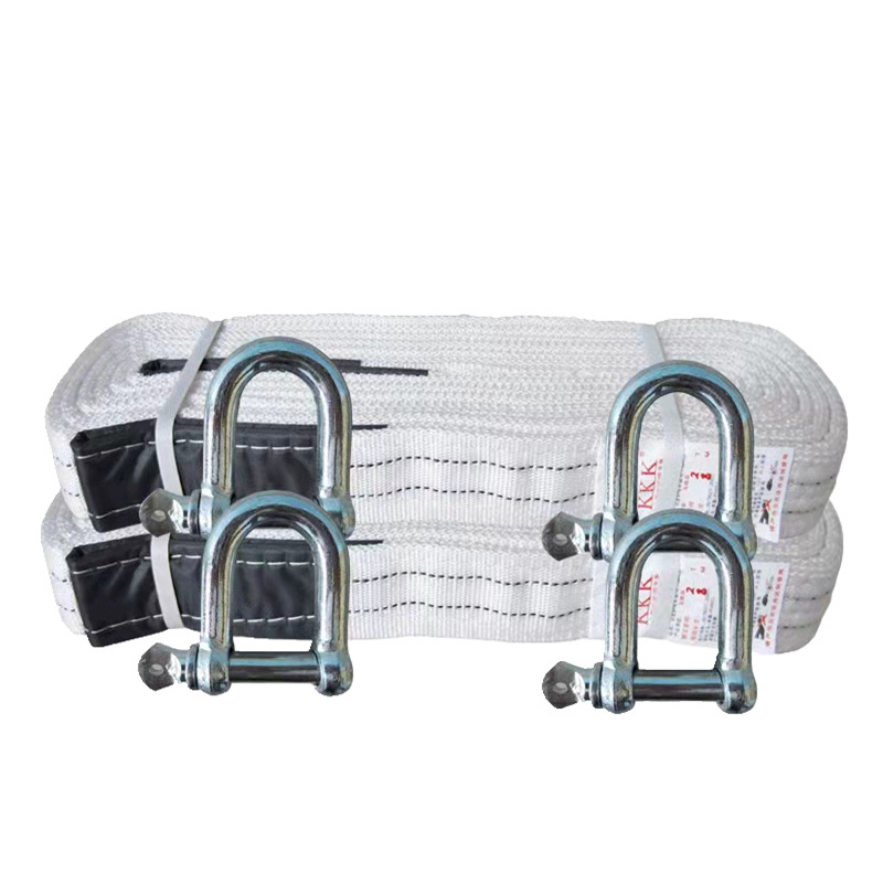 Tow rope trailer with car rescue emergency home self-driving car off-road truck 10 tons 25 tons rope Soft shackle