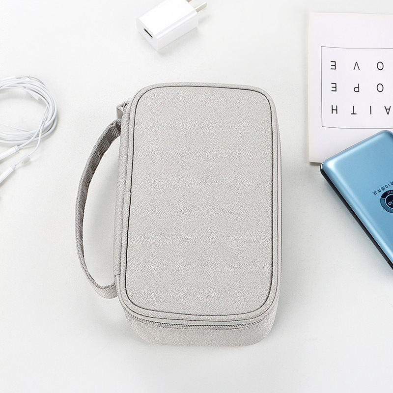 Multifunctional Mobile Phone Digital Accessories Cosmetics Bag Mobile Phone Bag U Disk Power Bank Mobile Hard Drive Data Cable Cosmetics Bag
