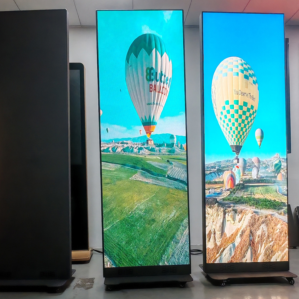 2025 новый P 75% скидка стеклянная рекламная машина постерный экран светодиодный дисплей внутренний светодиодный цифровой дисплей GOB модуль