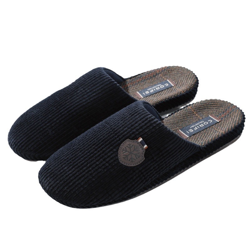 CORIFEI Family Liv Autumn and Winter Non-slip Simple Home Men's Indoor Thick Slippers DS-32623
