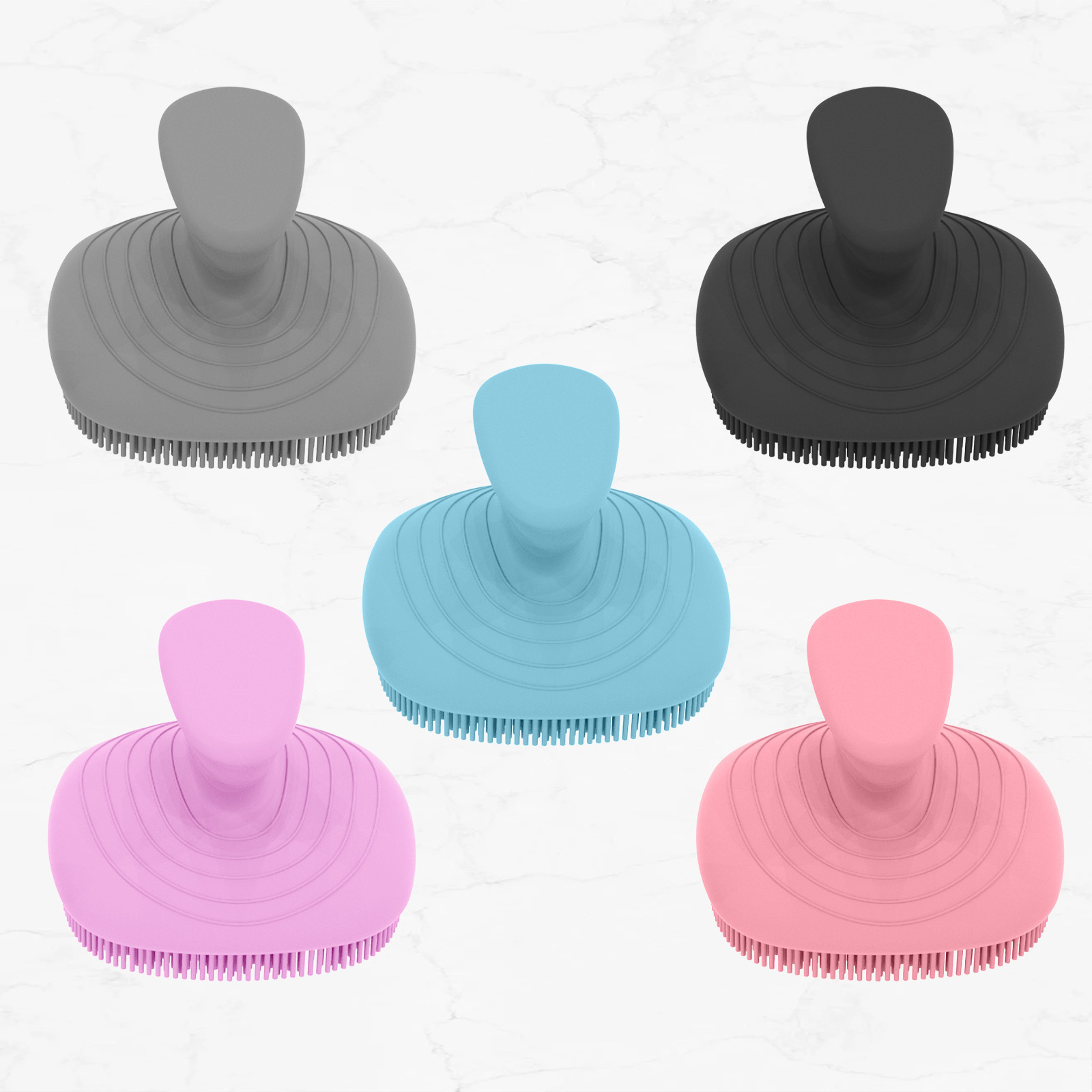 Silicone Facial Cleansing Brush Handheld Facial Cleansing Brush Cleansing Facial Massage Manual Special Makeup Remover Facial Cleansing Brush