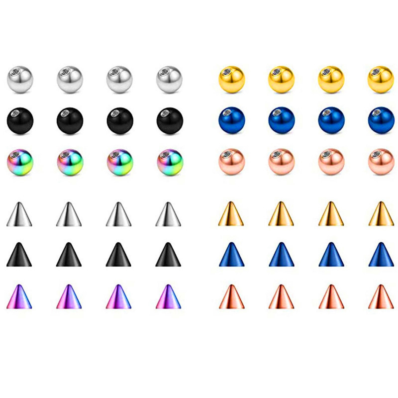 Origin source stainless steel titanium steel diamond piercing ball jewelry nose nail lip nail ball diy small accessories replacement ball