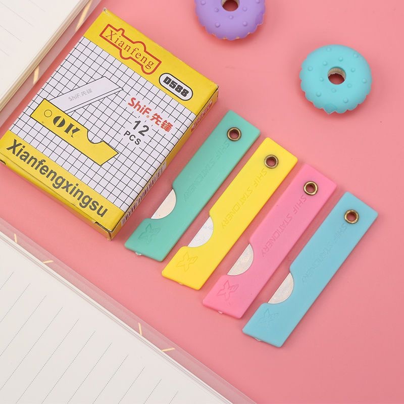 Pioneer 588 knife pencil knife plastic pencil sharpener small carving knife student office stationery wholesale knife mini