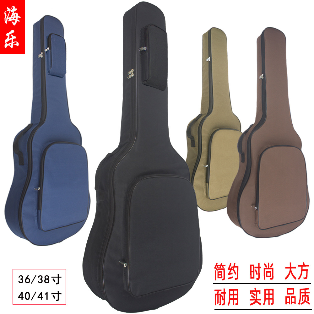 Горячая распродажа 2025 года, чехол для гитары 41 дюйм, рюкзак для акустической гитары 36 дюймов, большой карман, плечевой, утолщенный, можно вышить