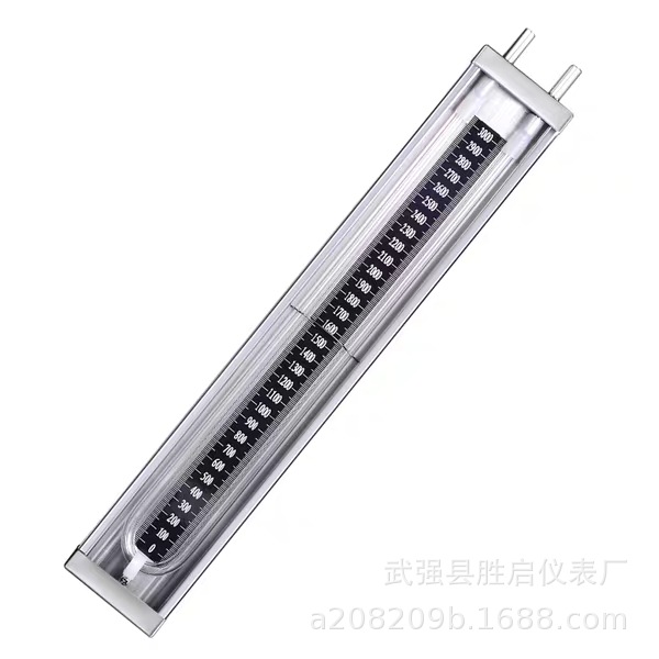 All stainless steel U-type pressure gauge ± 3000Pa plexiglass tube water column pressure Gas Natural Gas coal mine