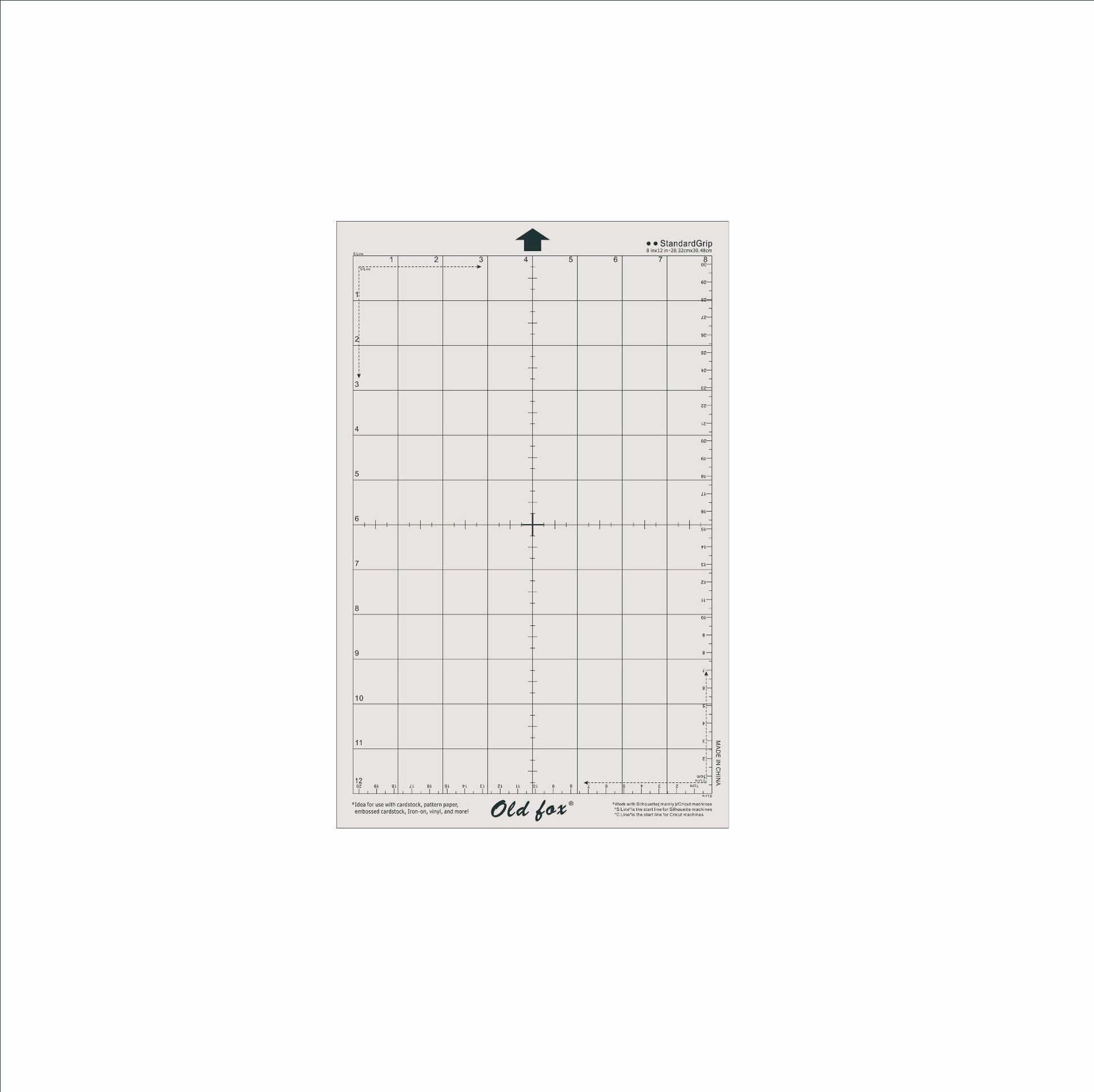 Клейкий коврик 8''x12'' Прочный и красивый OLD FOX средний клейкий прозрачный коврик для резки