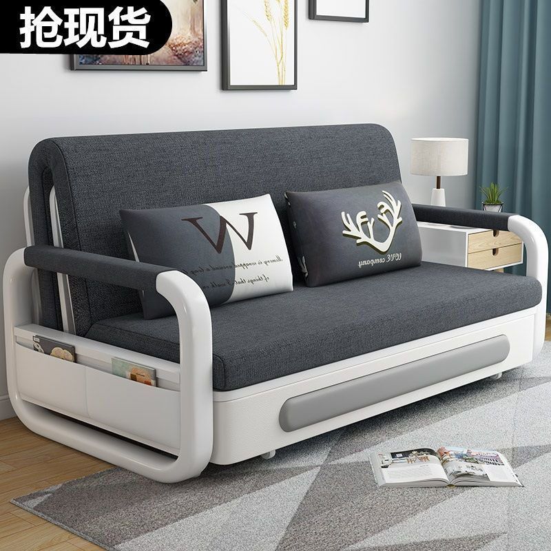 Складной диван-кровать для домашнего использования, подходит для небольших гостиных, многофункциональный, тканевый, балконный, учебный, одно- или двухместный, маленький диван