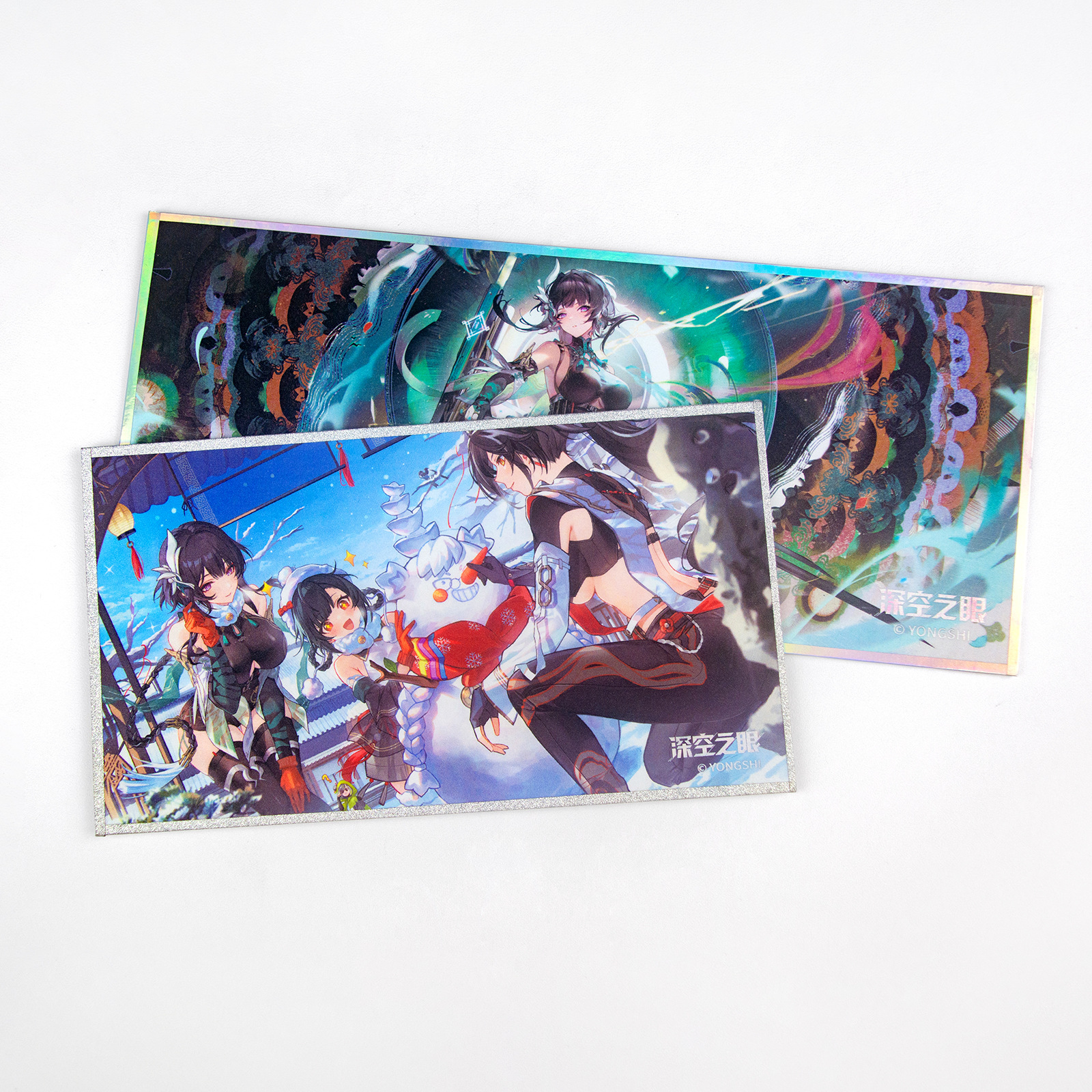 Factory animation peripheral color paper small card square card custom star laser hand piece ticket stub color plate to map custom