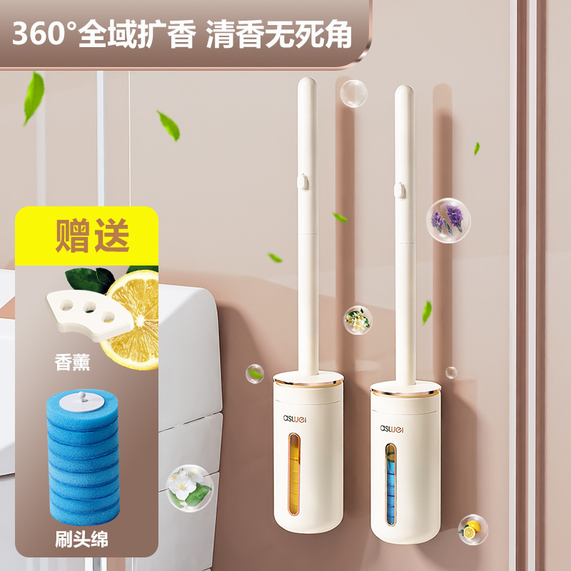 Disposable Toilet Brush for Household Use, Toilet Seat Cover, Bathroom No-Dead-Angle Cleaning, Toilet Brush, No-Wash Antibacterial Cleaning