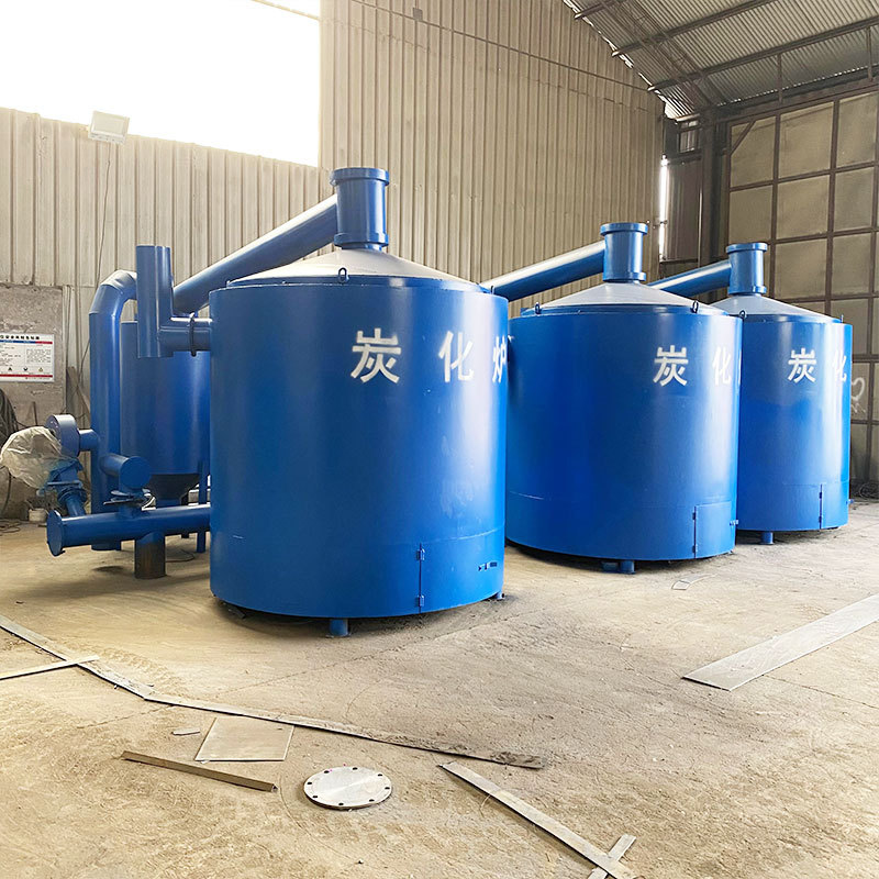Simple carbonization furnace equipment walnut carbon carbon making machine carbon burning small household log carbonization furnace how much is a