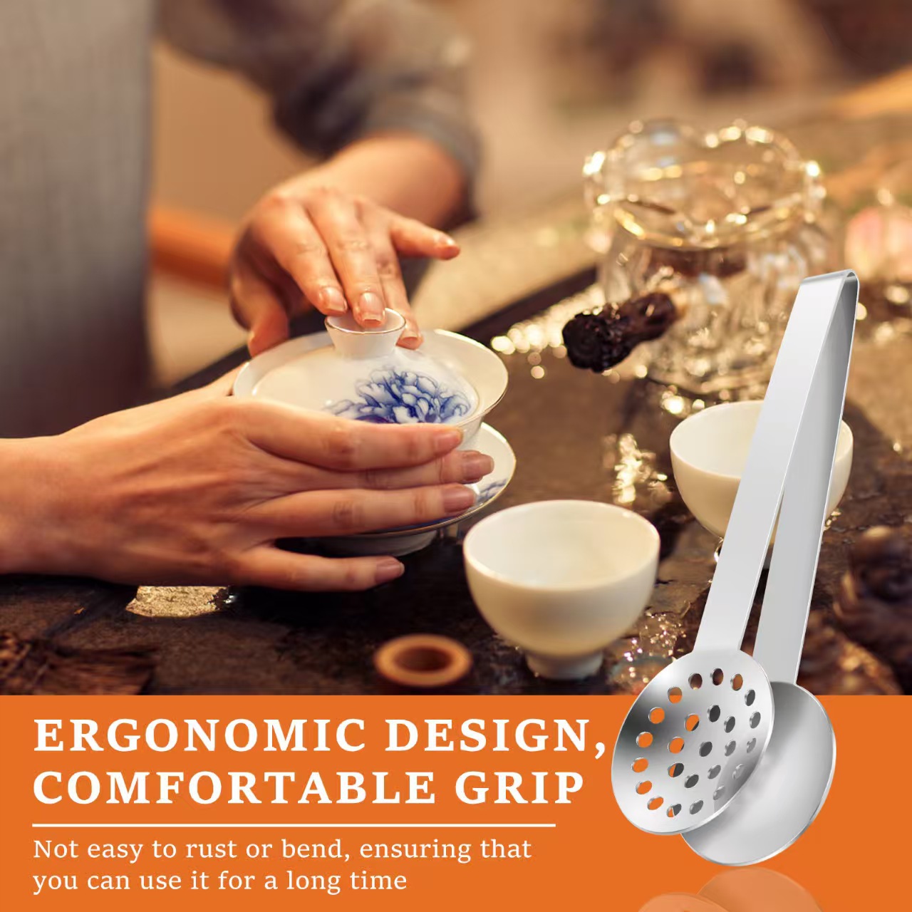 Зажим для чайных пакетиков из нержавеющей стали, креативная чайная ложка, многофункциональные щипцы для сжатия чайных листьев, оптовая продажа в наличии, зажим из нержавеющей стали