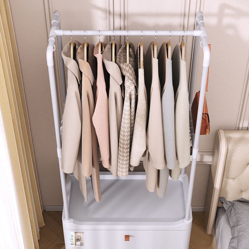 Household bedroom Bag Hanger clothes rack corner multi-functional coat rack floor hanger storage cabinet