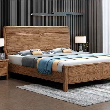 Современная минималистская кровать из ясеня 1.8м, двойная, 1.5м односпальная, с ящиком для хранения, свадебная кровать