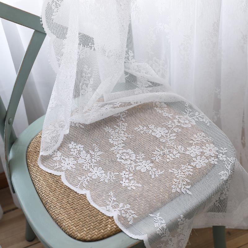 White Lace Fabric Curtain Screen Wedding Gauze Mesh Dessert Table Props Fabric Fabric Weiyan