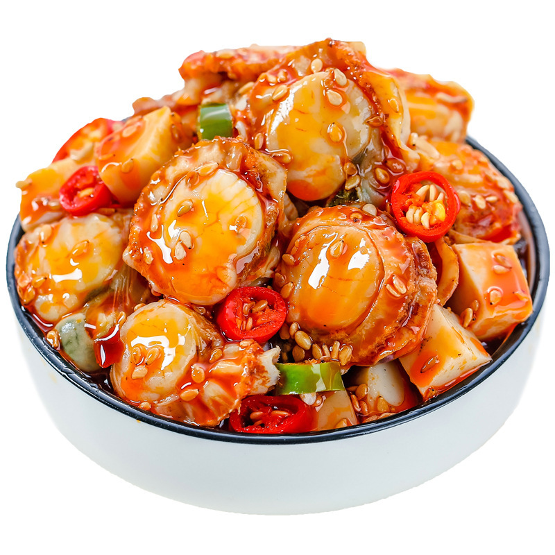[Wholesale sample] Emperor Baxian spicy seafood canned lobster tail garlic oyster canned seafood snacks