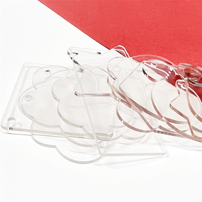 Acrylic goo plate diy creative goo card handmade stickers transparent love bean pendant homemade blank keychain