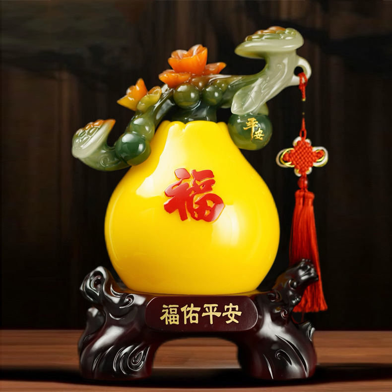 Persimmon Ruyi Bank Insurance Opens Home Decoration Ornaments Crafts Opening Housewarming Gift