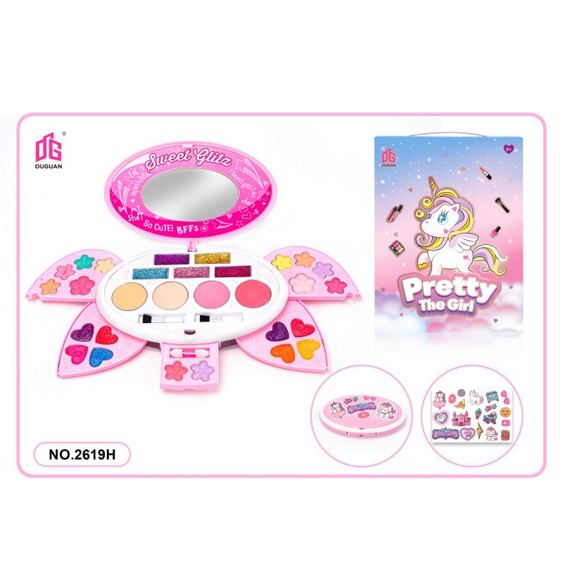 Cross-Border New Children's Makeup Cosmetics Toys Princess Makeup Box Girls Lipstick Beauty Box Set Amazon