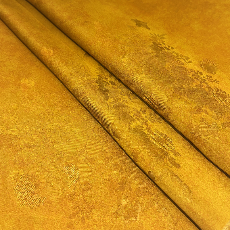 Morandi Color Lightweight Clothing Fabric Chinese Style Fragrant Cloud Gauze Fabric Floral Cheongsam Dress Fabric Summer