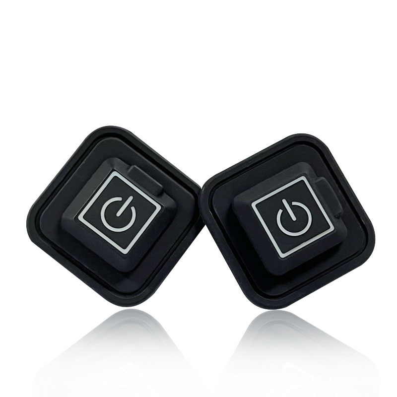 Square Silicone Keycap Heating Clothing Silicone Key Cap Waterproof Laser Engraving Translucent Temperature Control Switch Type-C Interface