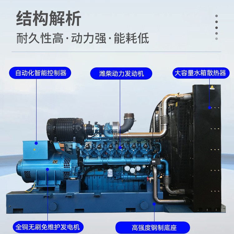 Exported Russian Natural Gas Generator Set, Multi-Power Silent Box, Mine Backup Lng Gas Generator