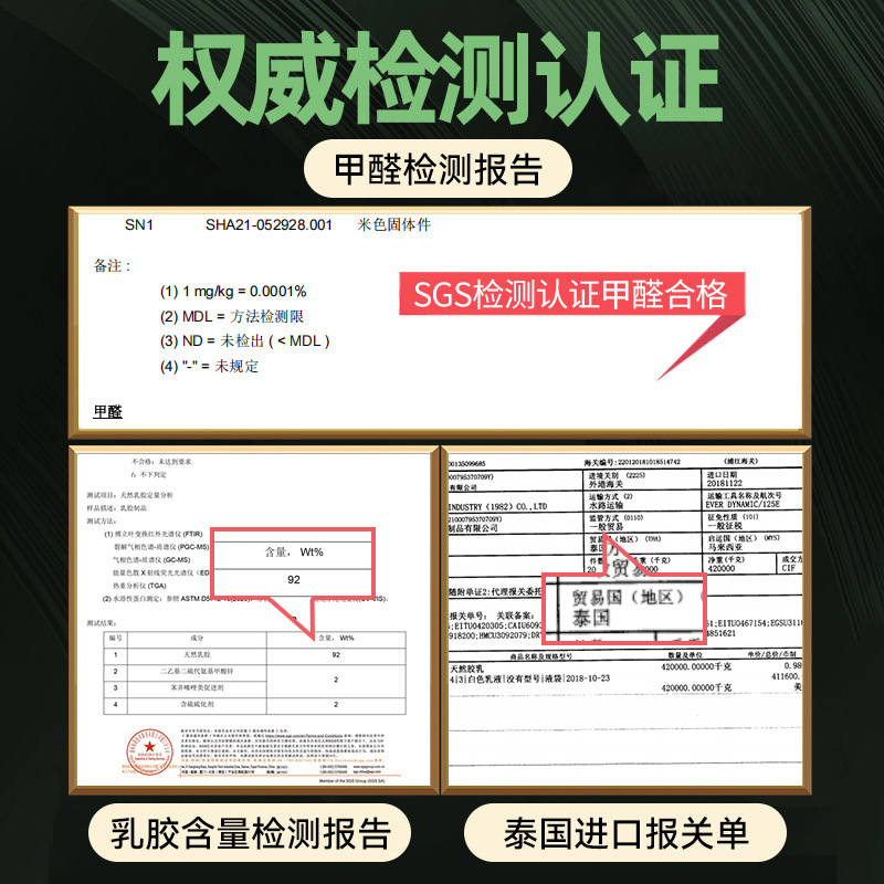 In-Stock Natural Latex Mattress Imported from Thailand, Rubber Household Mattress for Children and Adults, Tatami Bedroom Soft Cushion Thin Mat