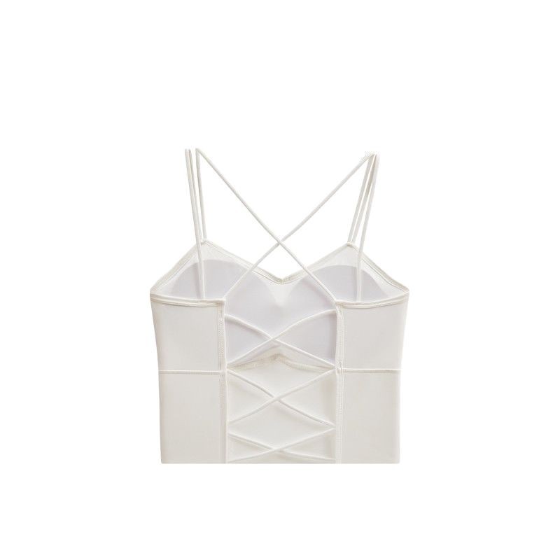 Sexy Slim-Fit Camisole for Women, Outerwear, Beauty Back Underwear, Small Bust Enhancement, Thickened Chest Pad, Tube Top Base Layer