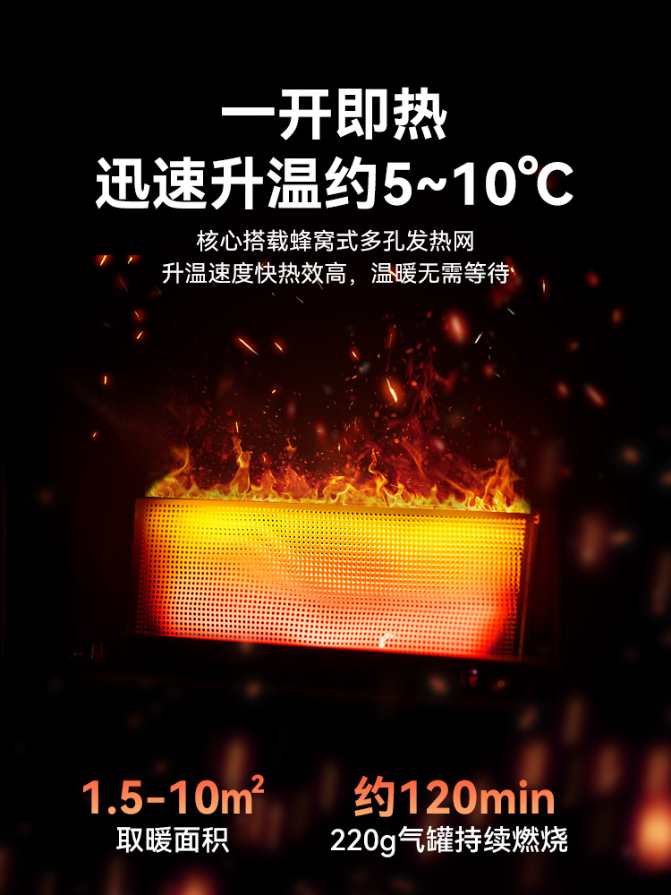 Blackdog Outdoor Cassette Heating Stove Tea Brewing Camping Style Tent Overnight Portable Heater