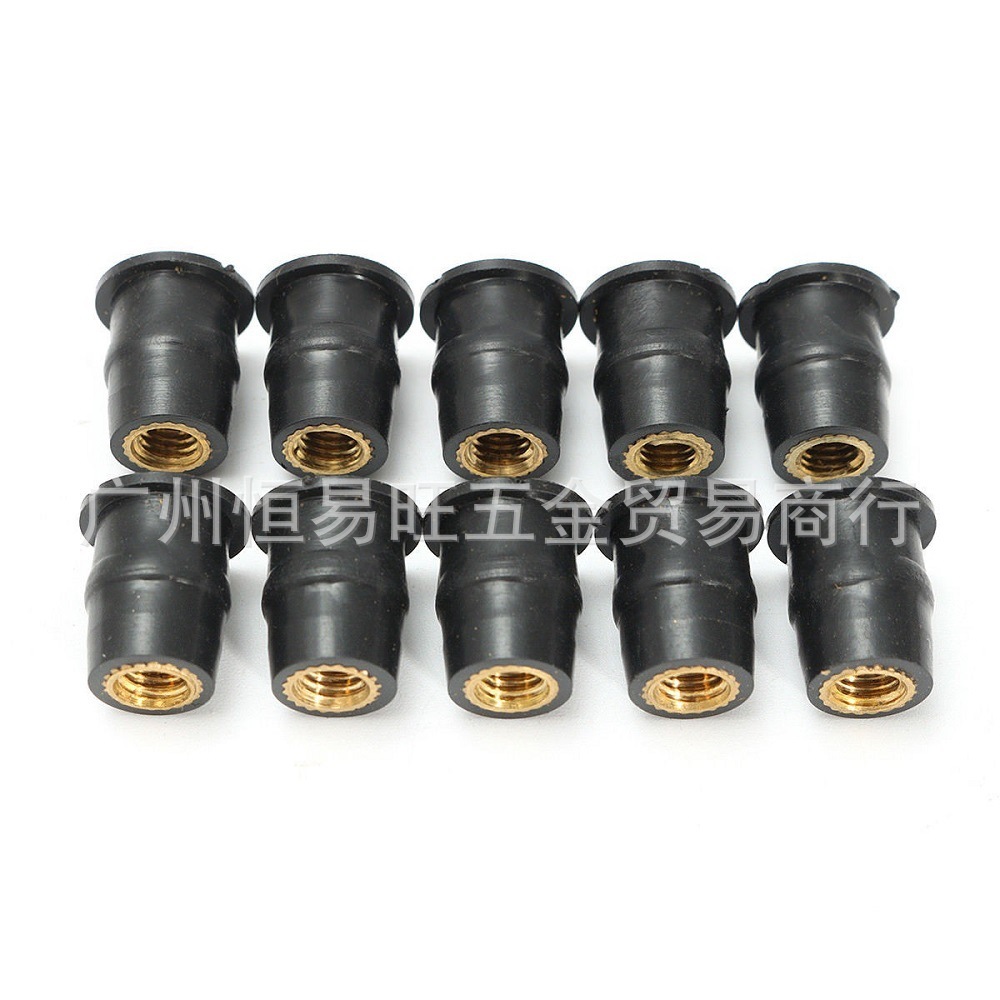 Motorcycle Modified Windshield Rubber Nut Brass Nut Expansion Rubber Well Nut Rivet Fastener