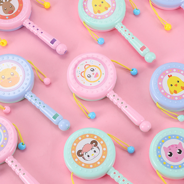 Детские игрушки, которые можно грызть, погремушка, новорожденный 3 месяца, барабан-пазл, волновой барабан 0-1 год