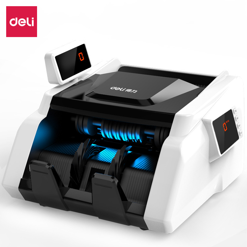 Deli 33302S Money Detector Bank Class C Portable Rmb Bill Counter Commercial Counterfeit Detection Device Small