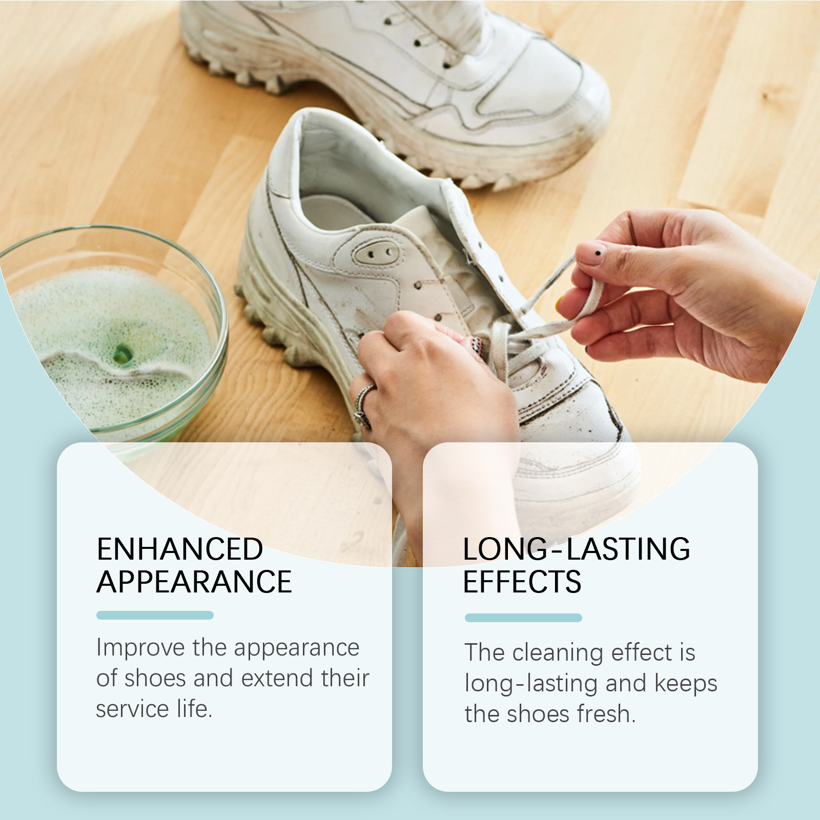 Jue Fish White Shoe Foam Cleaning Set Foam Cleaning Stain Removal Sneaker White Shoe Cleaner