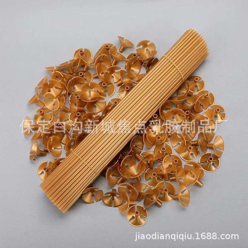 Hard 32cm40cm transparent balloon plastic rod holder white balloon cup stick bold color tow rod balloon strut