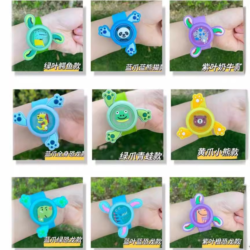 Children's Flash Mosquito Repellent Bracelet Rotating Snap Ring Anti-Mosquito Bite Handy Gadget Anti-Mosquito Watch Summer Stall Gift