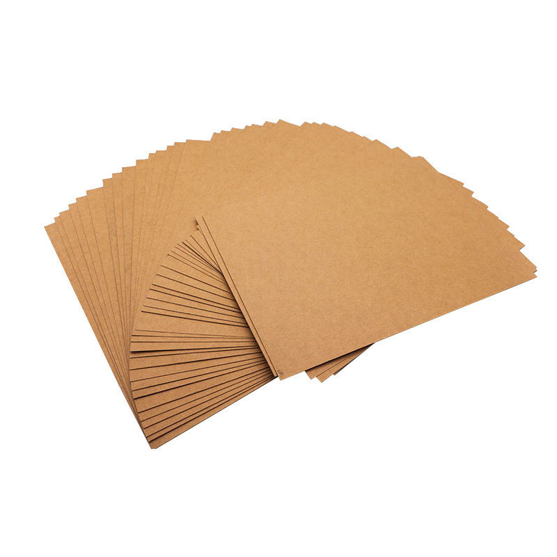 Manufacturer Wholesale Customized Yellow Kraft Paper Wrapping Paper Printing Coated Roll 80G-450G Wood Pulp Hard Cow Cardboard