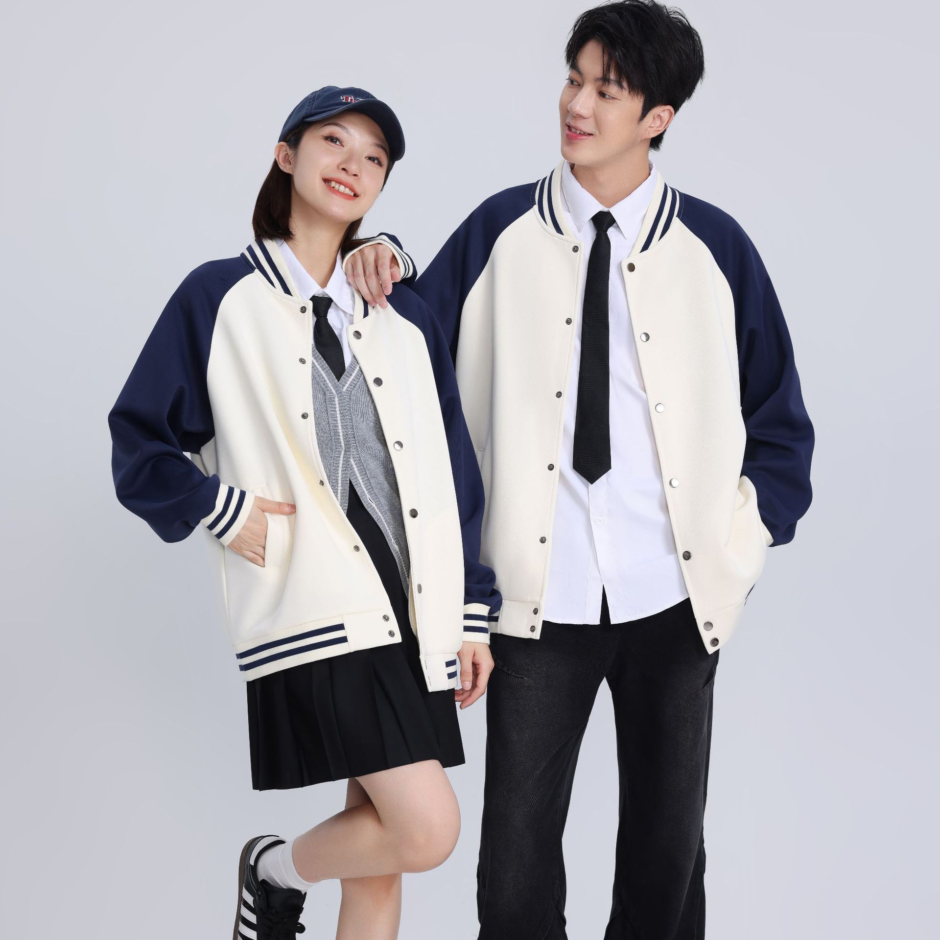 Baseball uniform custom logo sweater training institution tooling long sleeve coat student class uniform enterprise work uniform embroidery