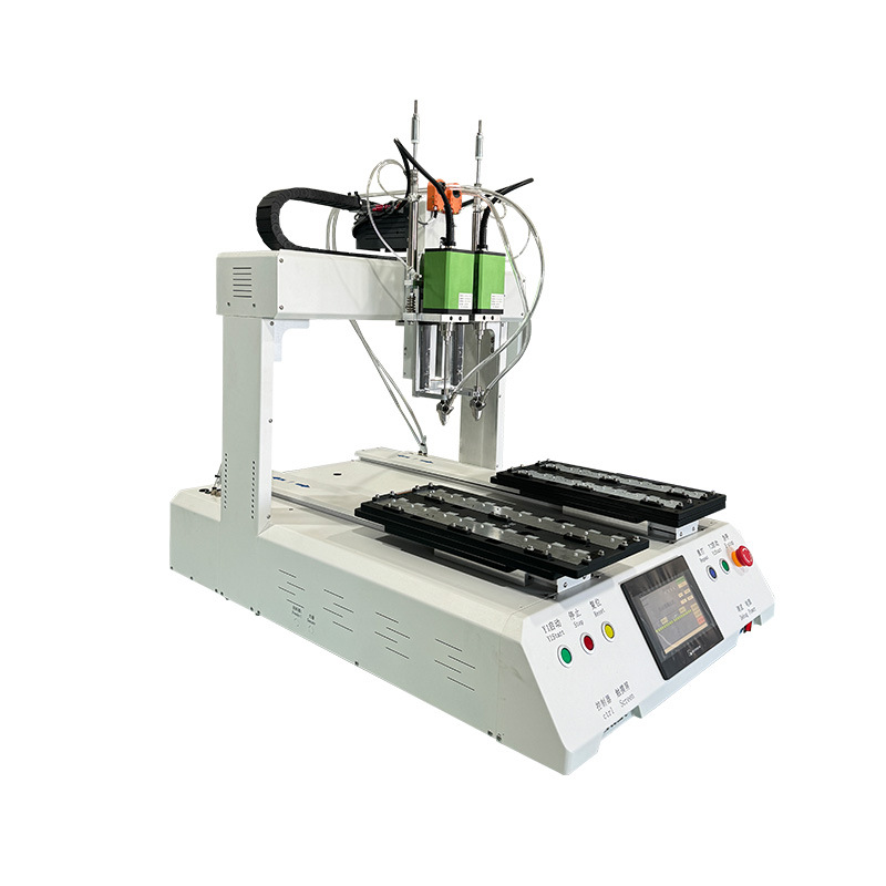 Automatic screwing intelligent precision double-station platform feeder six-axis double-head blowing automatic locking screw machine