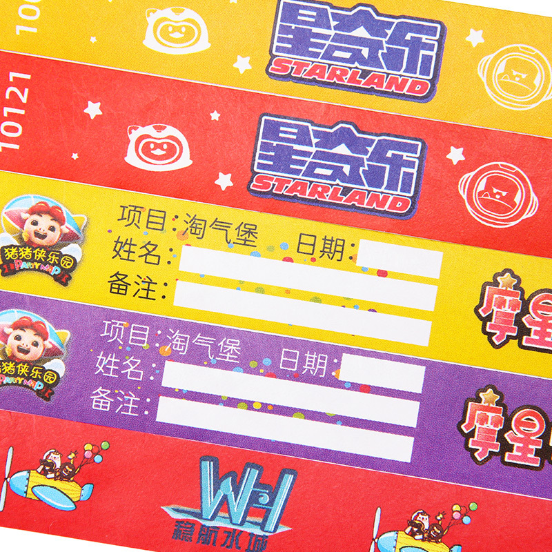 Disposable Bracelet Custom-Made Dupont Paper Waterproof Paper Wrist Strap Playground Activity Sign-In Music Festival Hand Strap