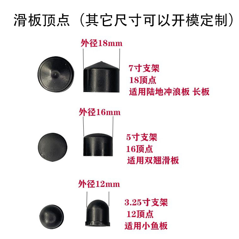 Крепление для скейтборда, верхняя часть, шапка, доска 18 дюймов, двойной наклон, 12 мм, аксессуары