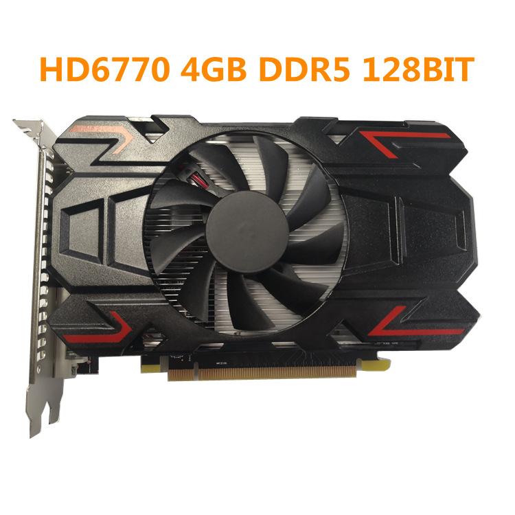 Видеокарта ATI HD6770 4G, независимая, для настольного компьютера, электронная коммерция