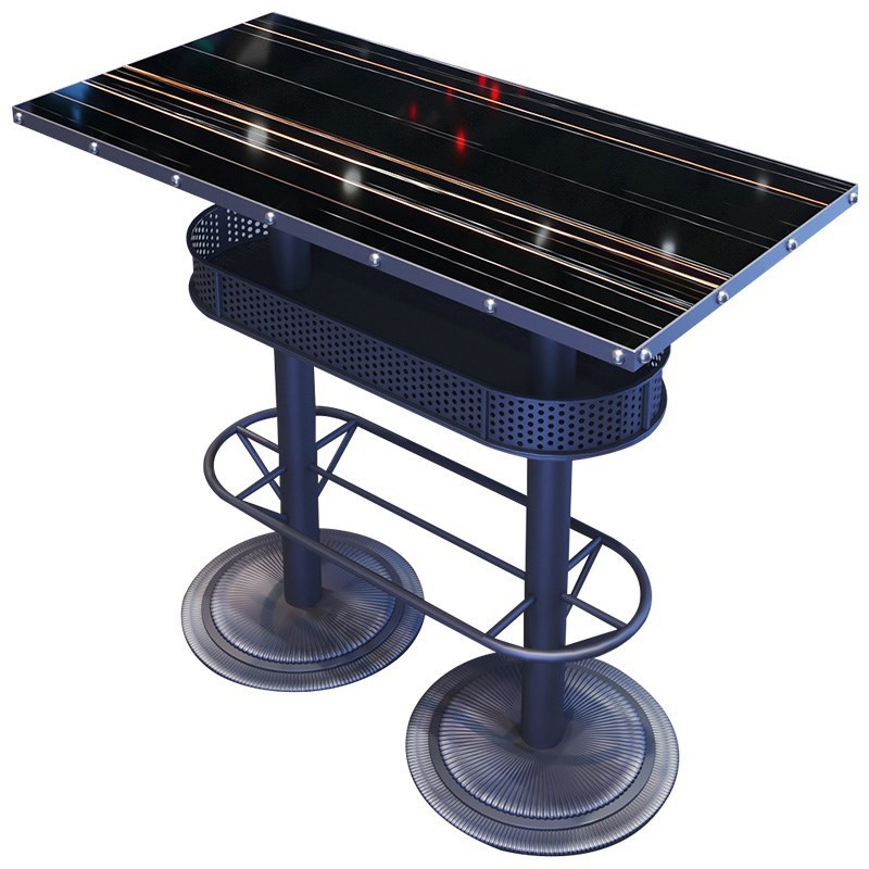 Custom bar high table high bar chair iron dijing scattered bar stool music night clean bar table and chair combination