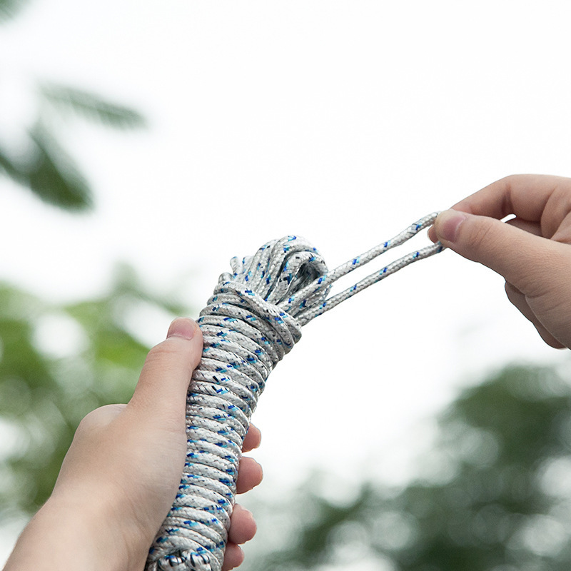 Multi-purpose bold outdoor balcony non-slip windproof clothesline 10 meters clothesline drying quilt drying clothes nylon rope