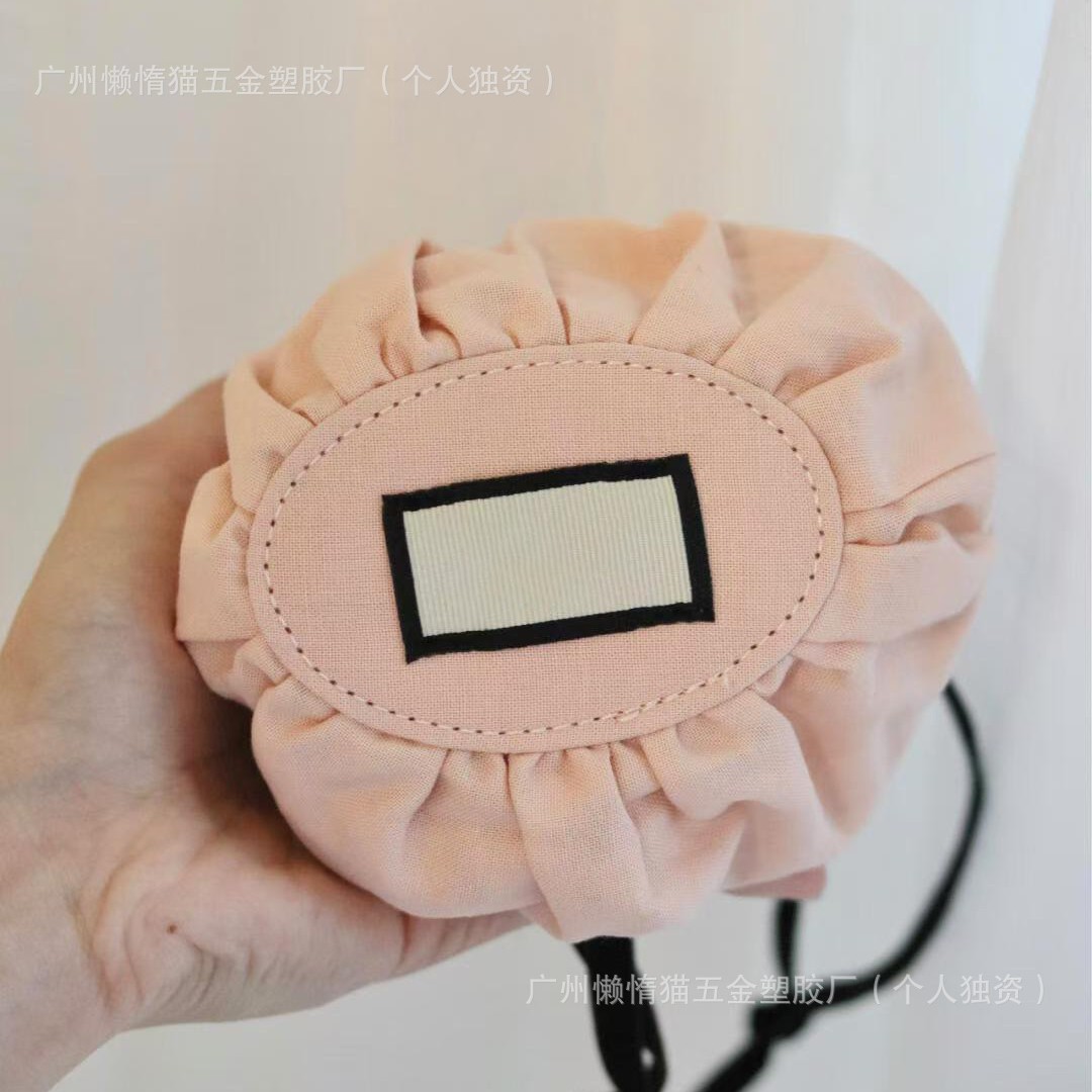 G's New Drawstring Bucket Bag Pink Lipstick Bag Cosmetic Bag Coin Purse Floral Cosmetics Bag